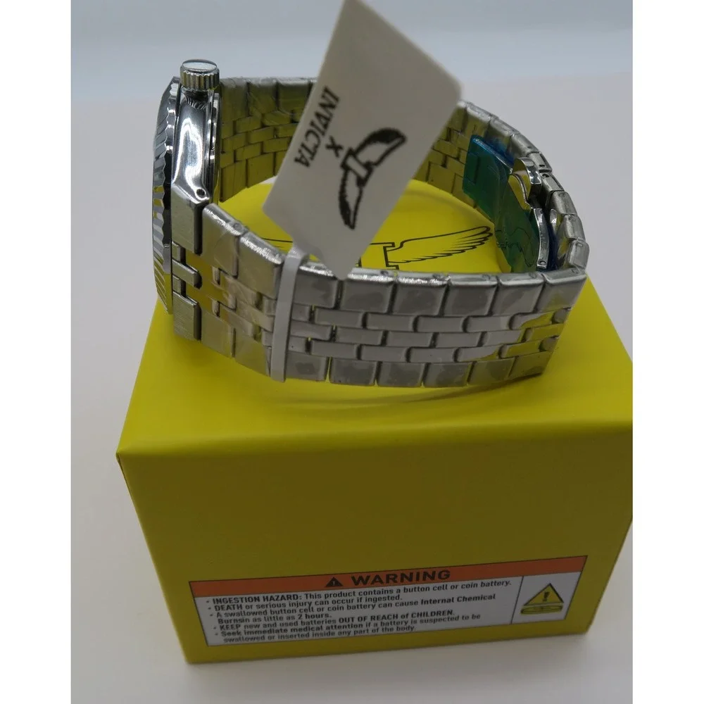 Invicta Specialty Mens Watch 69859 Aqua Honeycomb Dial Stainless Steel Watch